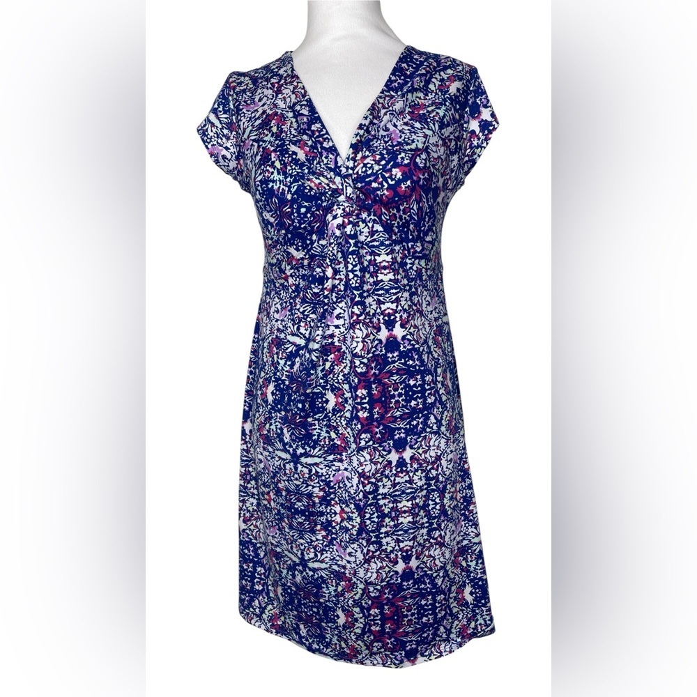 Soybu Floral Dress Athleisure Casual Summer Travel V-Neck Casual Vacation Med - Picture 2 of 12